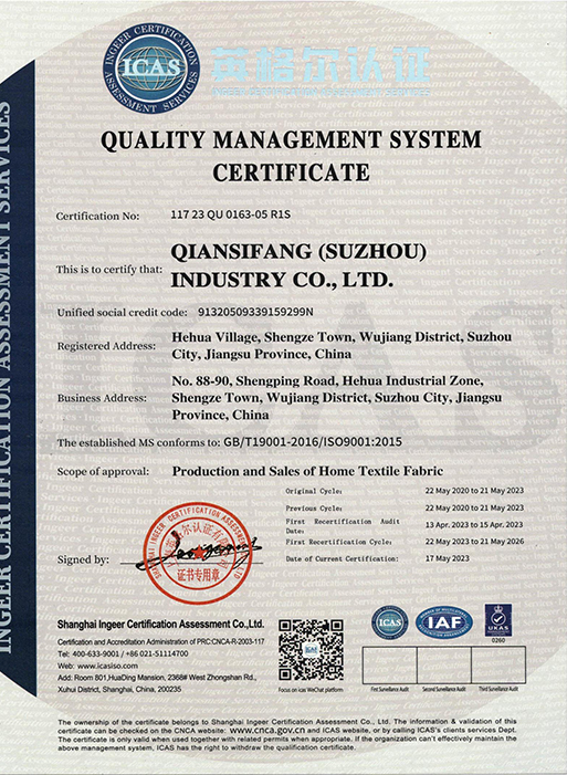 ISO9001:2015 Sertifikası